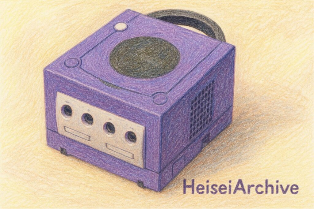 色鉛筆で書いた任天堂の家庭用ゲーム機のイメージイラスト