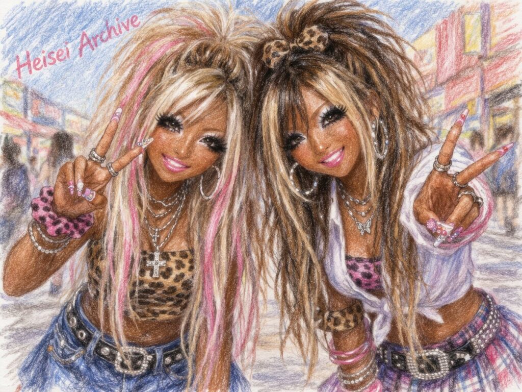 ガングロ・ヤマンバギャルのイメージイラスト